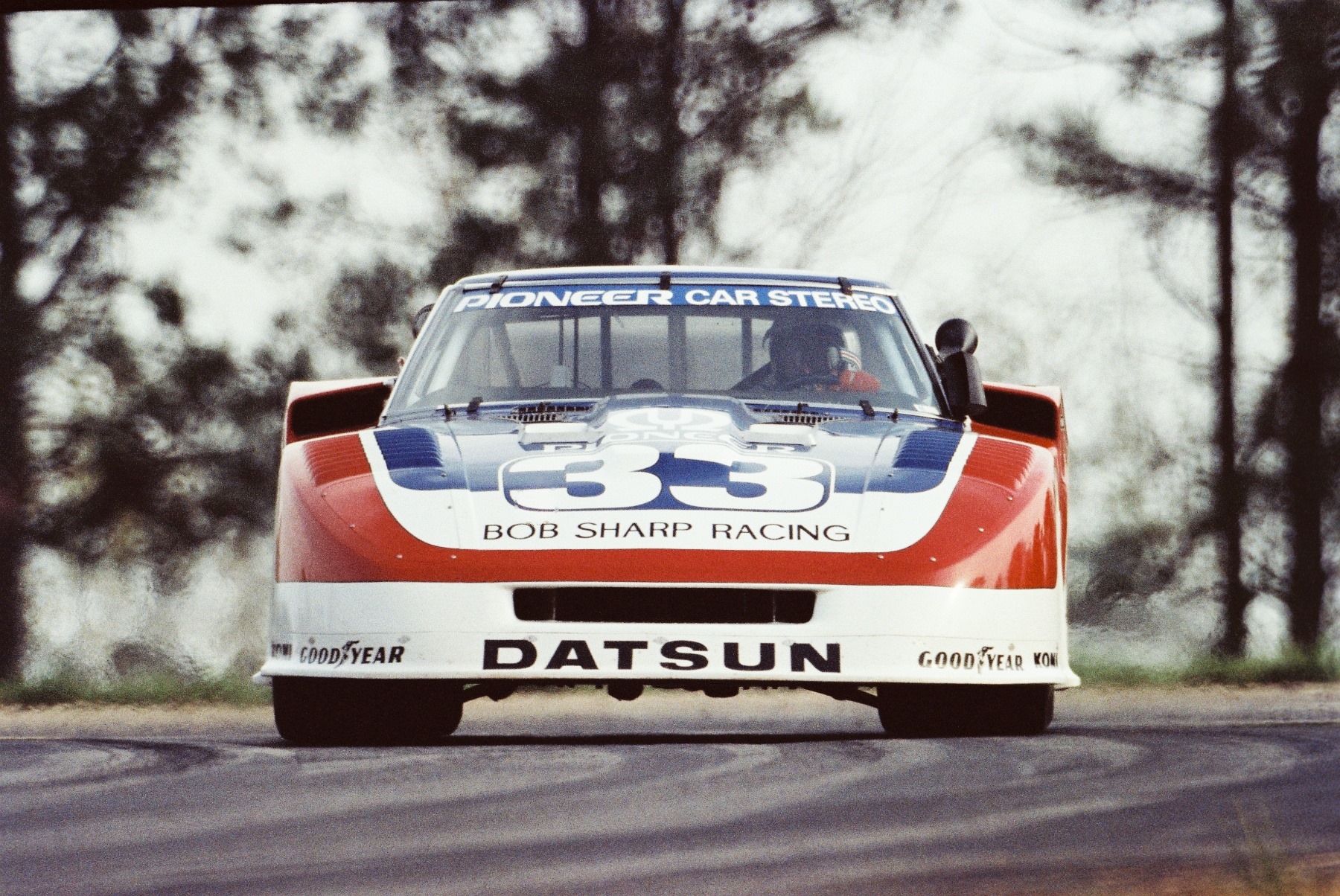 Bob Sharp Datsun. Harsh Racing. Paul Newman Version Nissan ad.