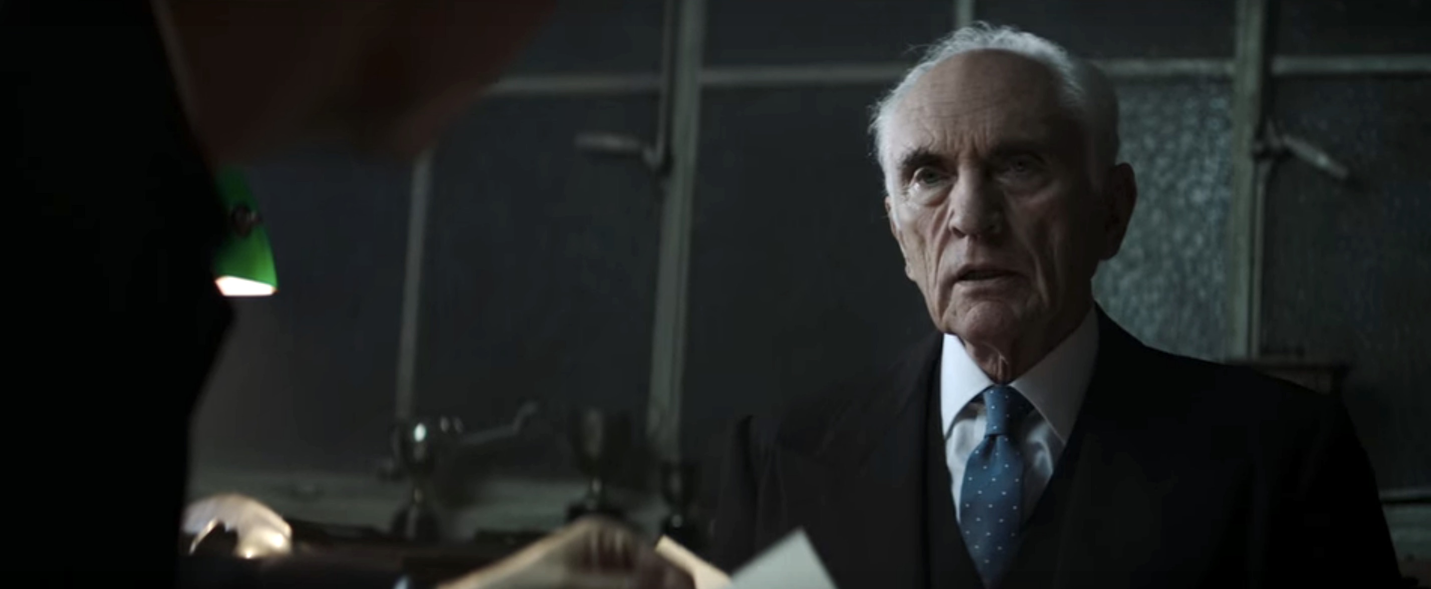 Crooked House Cast - Terence Stamp as Chief Inspector Taverner