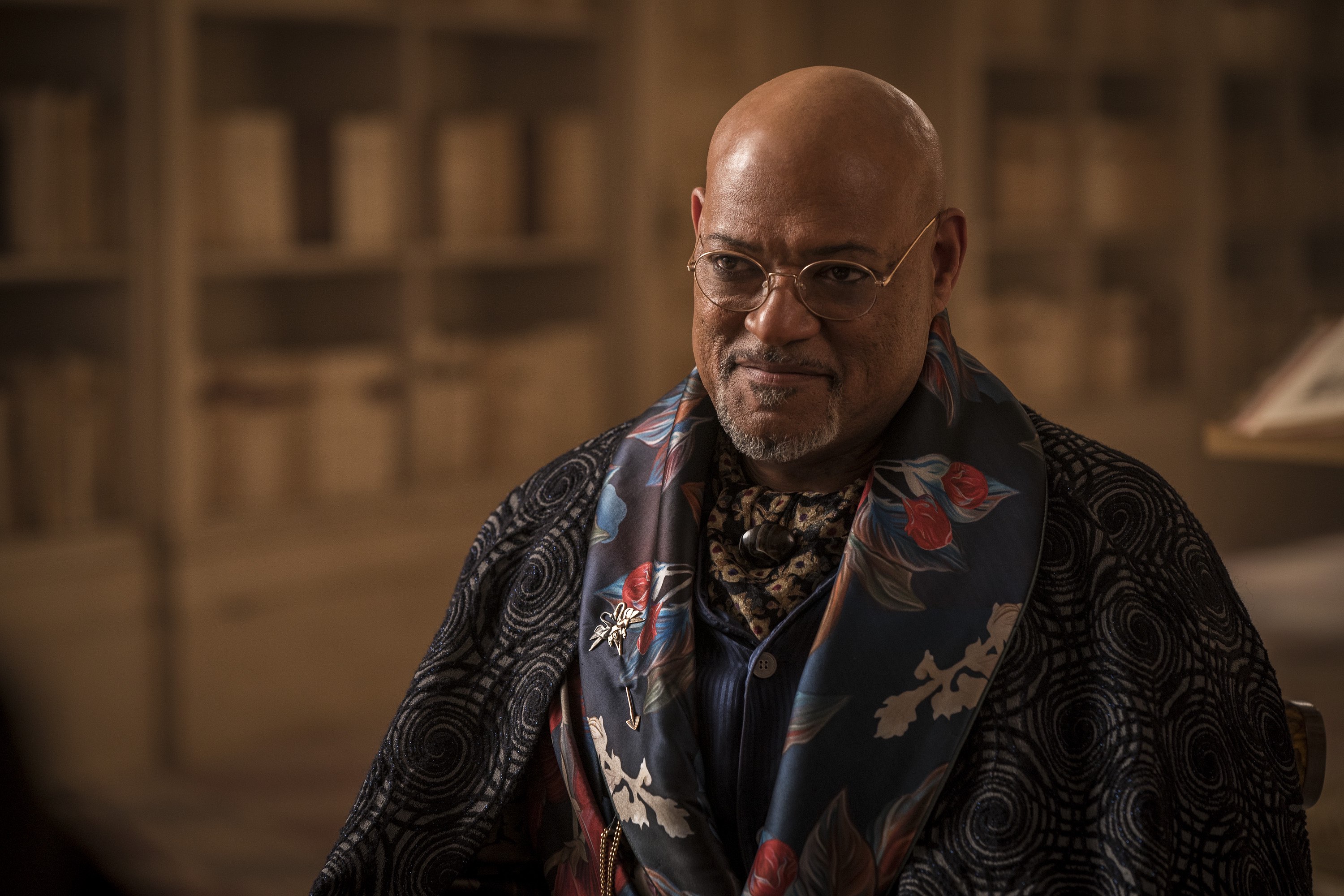 The School for Good and Evil Cast on Netflix - Laurence Fishburne as the School Master