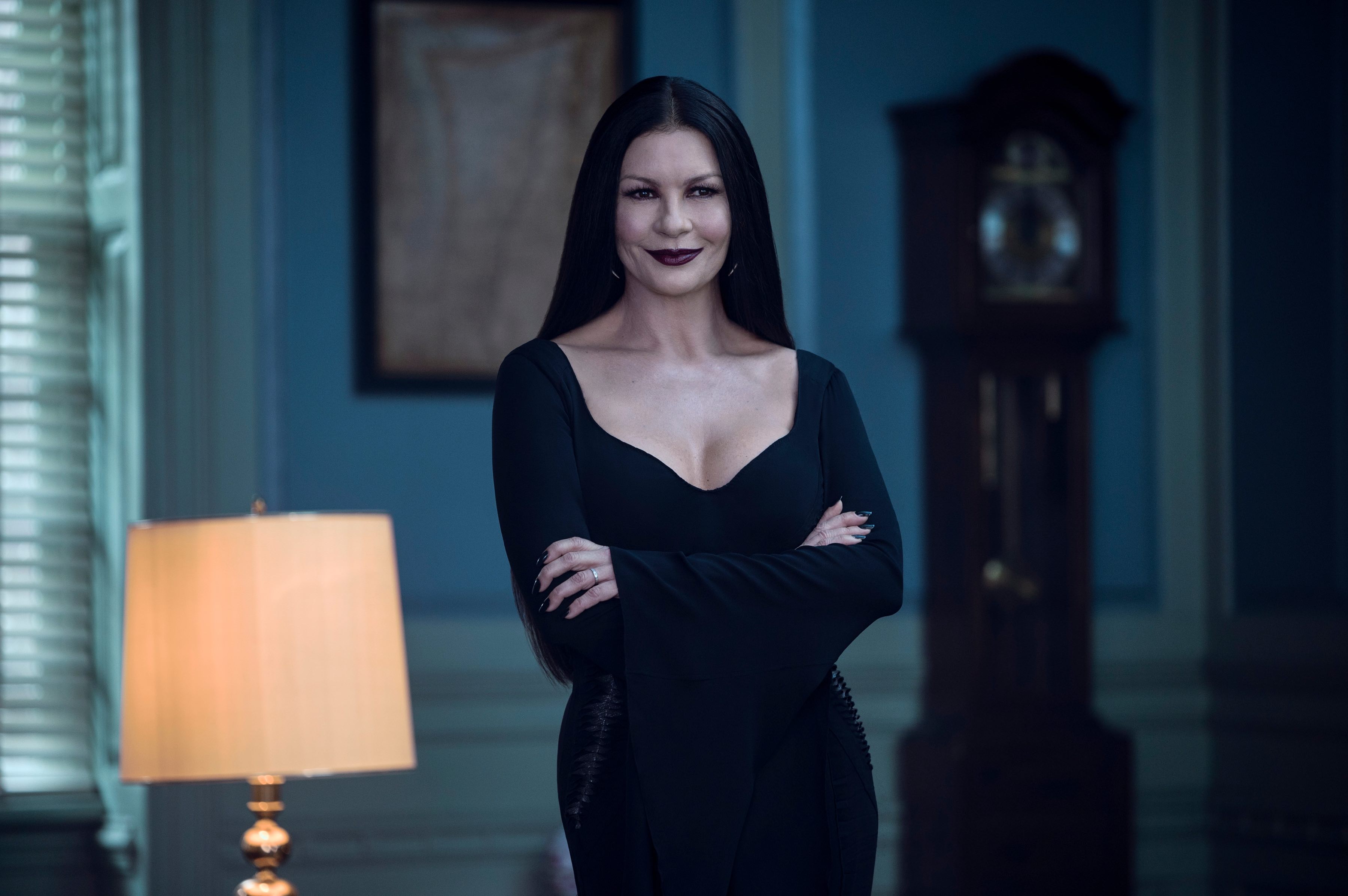 Wednesday Cast on Netflix - Catherine Zeta-Jones as Morticia Addams