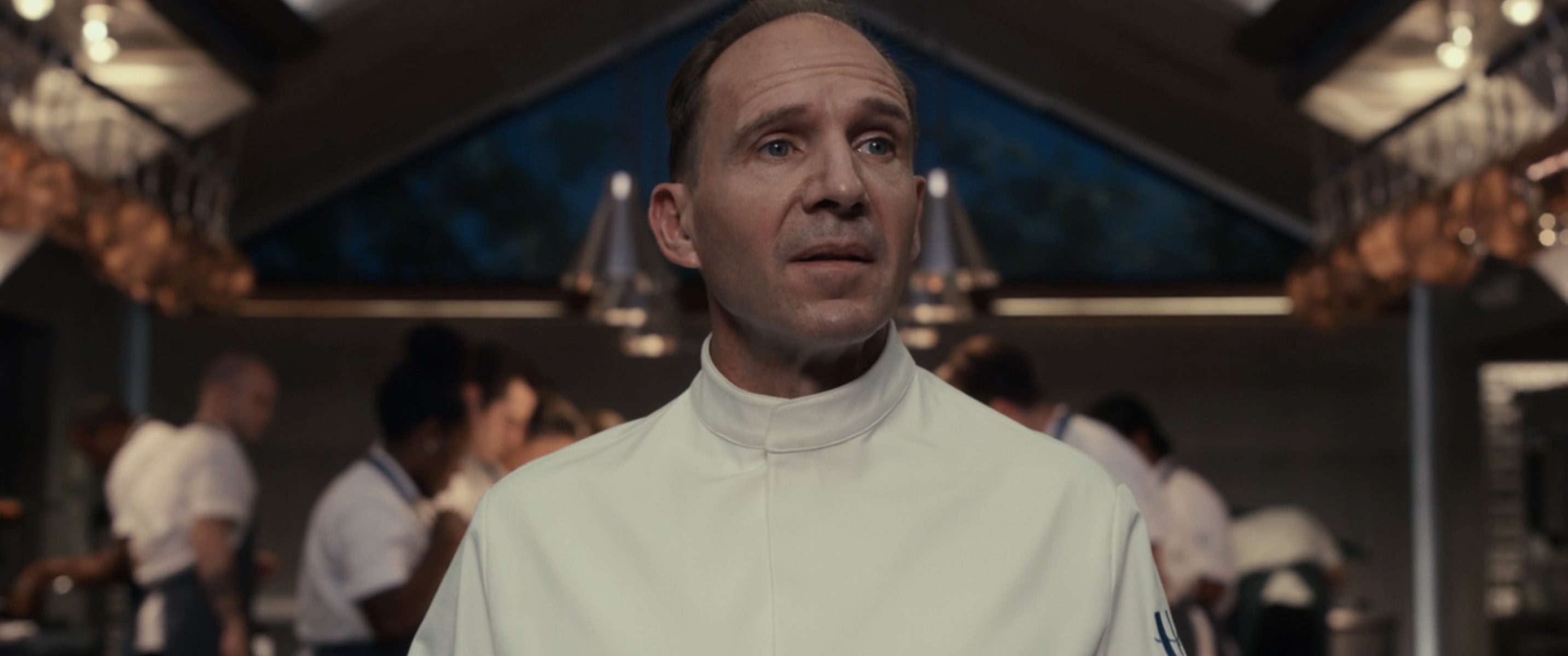 The Menu Cast on HBO Max - Ralph Fiennes as Chef Slowik