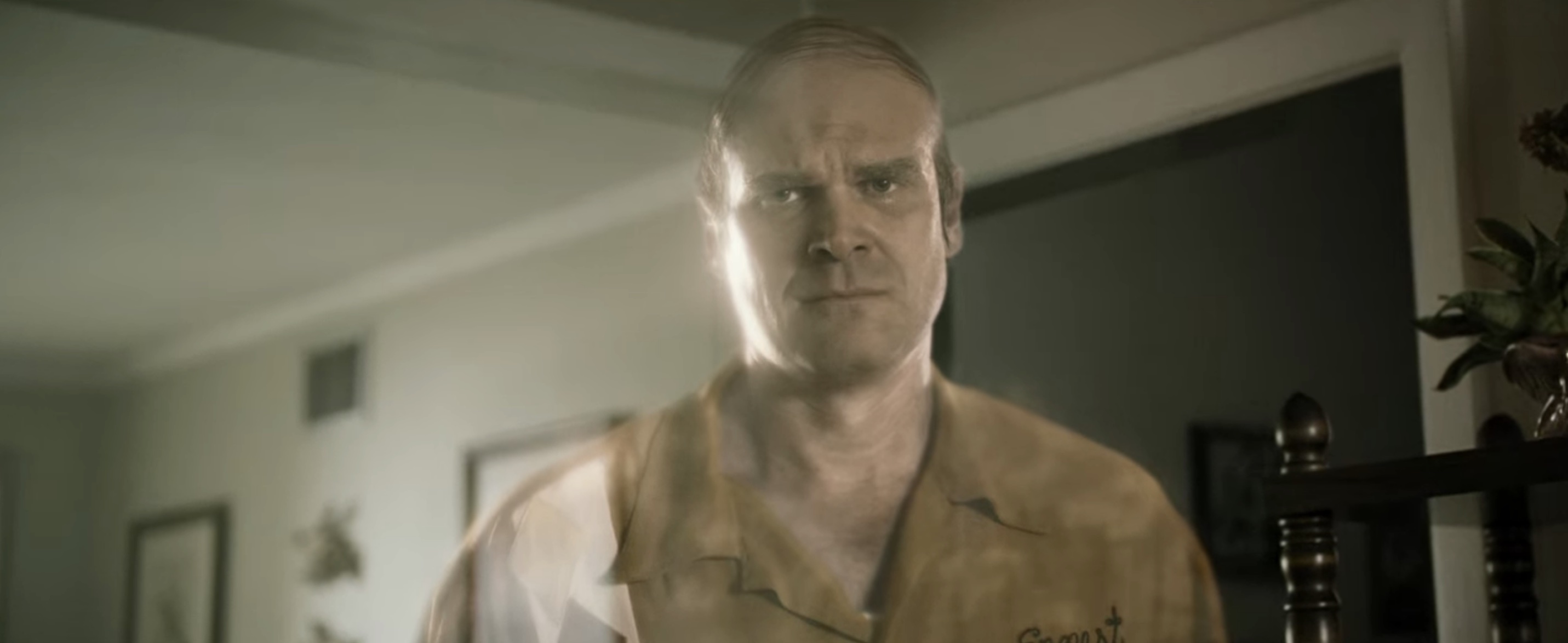 We Have a Ghost Cast on Netflix - David Harbour as Ernest